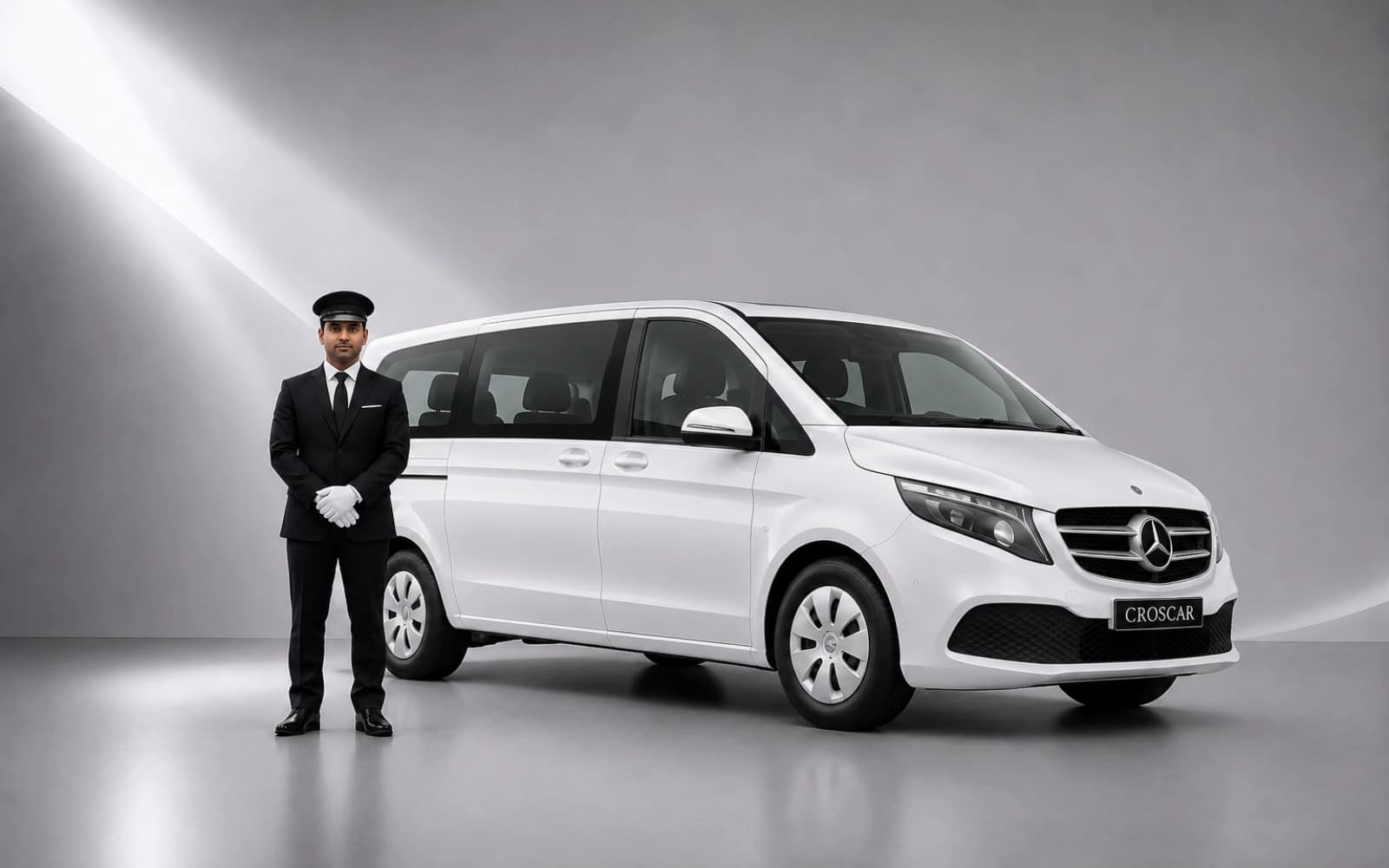 Chauffeur-driven Mercedes-Benz V-Class available with CROSCAR in India