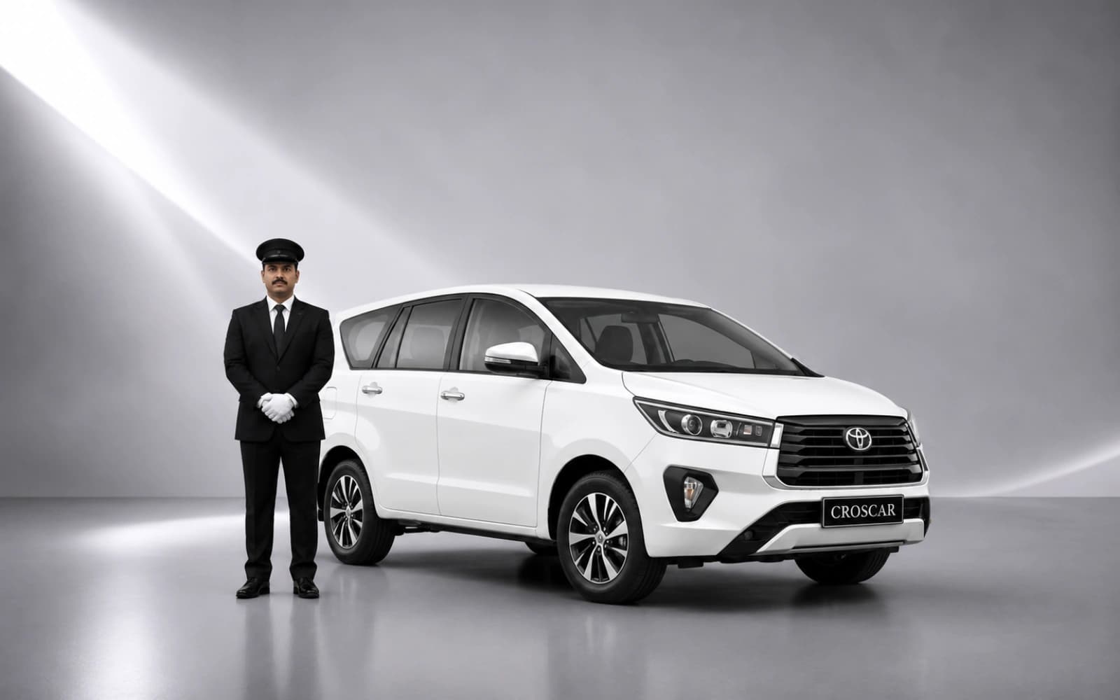 Chauffeur-driven Toyota Innova Crysta available with CROSCAR in India